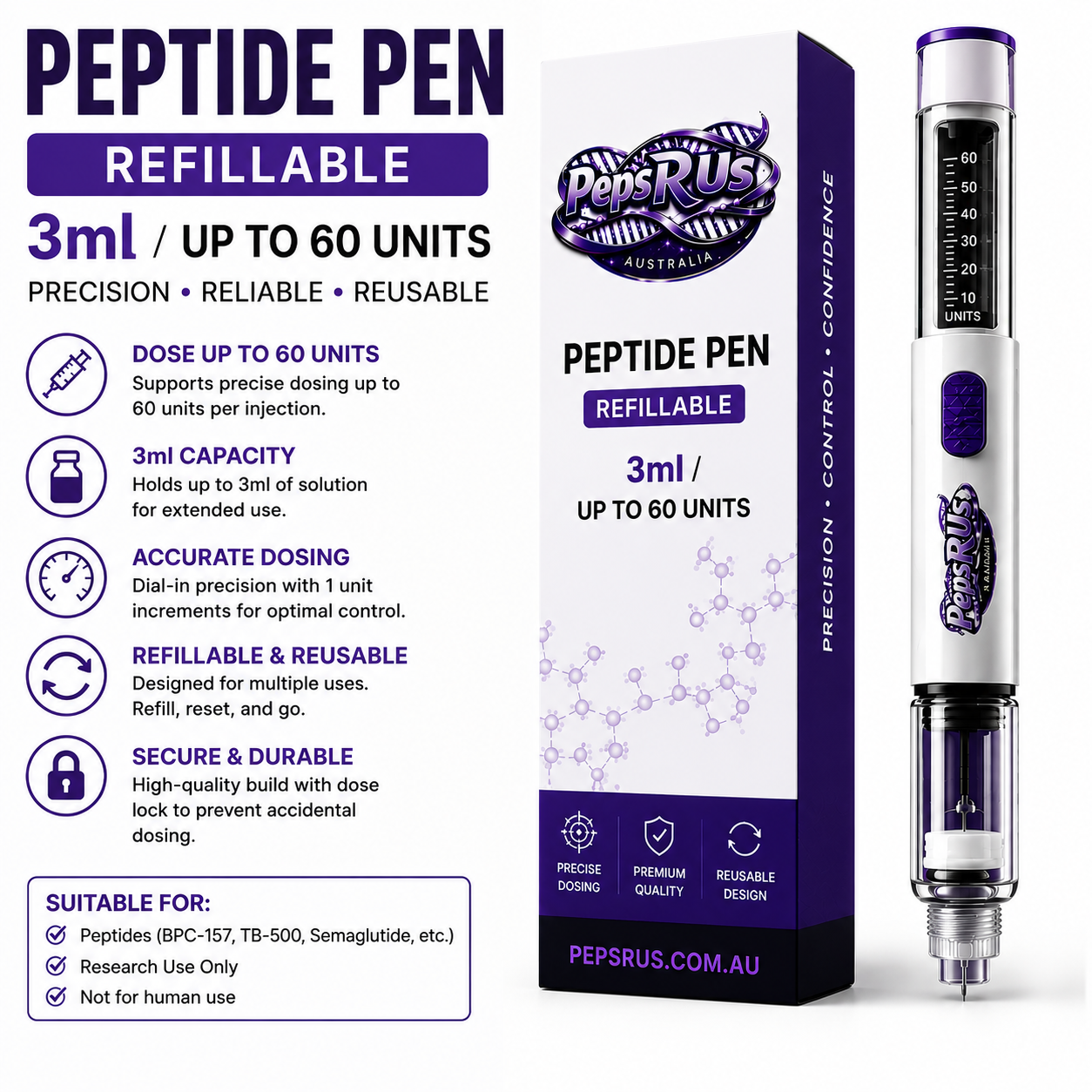 Peptide Pen Refillable — image 2